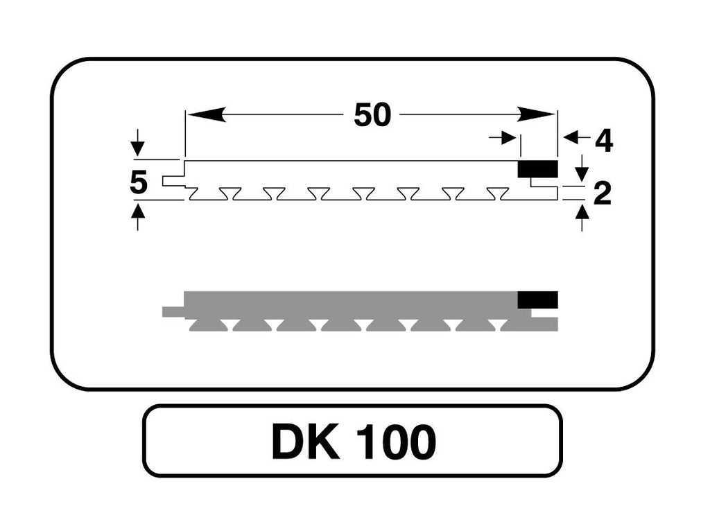 WDK-100  2 inch wide single plank